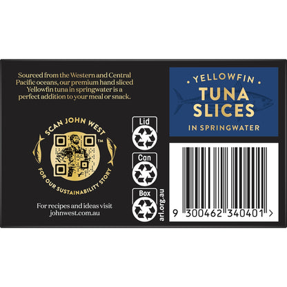 John West Yellowfin Tuna Slices In Springwater 125g