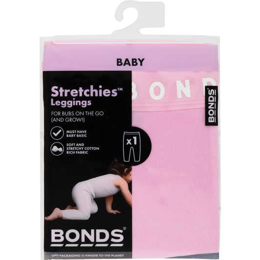 Bonds Baby Stretchy Legging Girl Size 000 To 2 Assorted Each