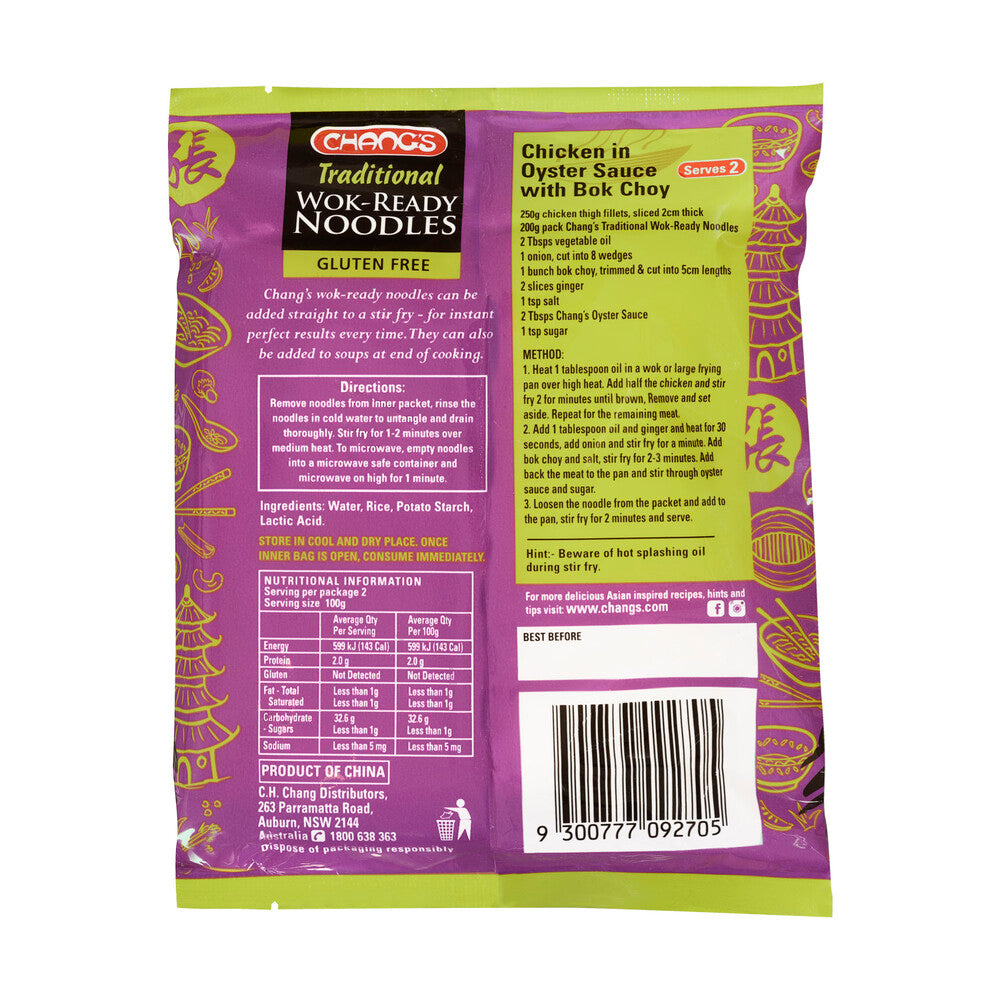 Chang's Gluten Free Wok Ready Noodles - 200g