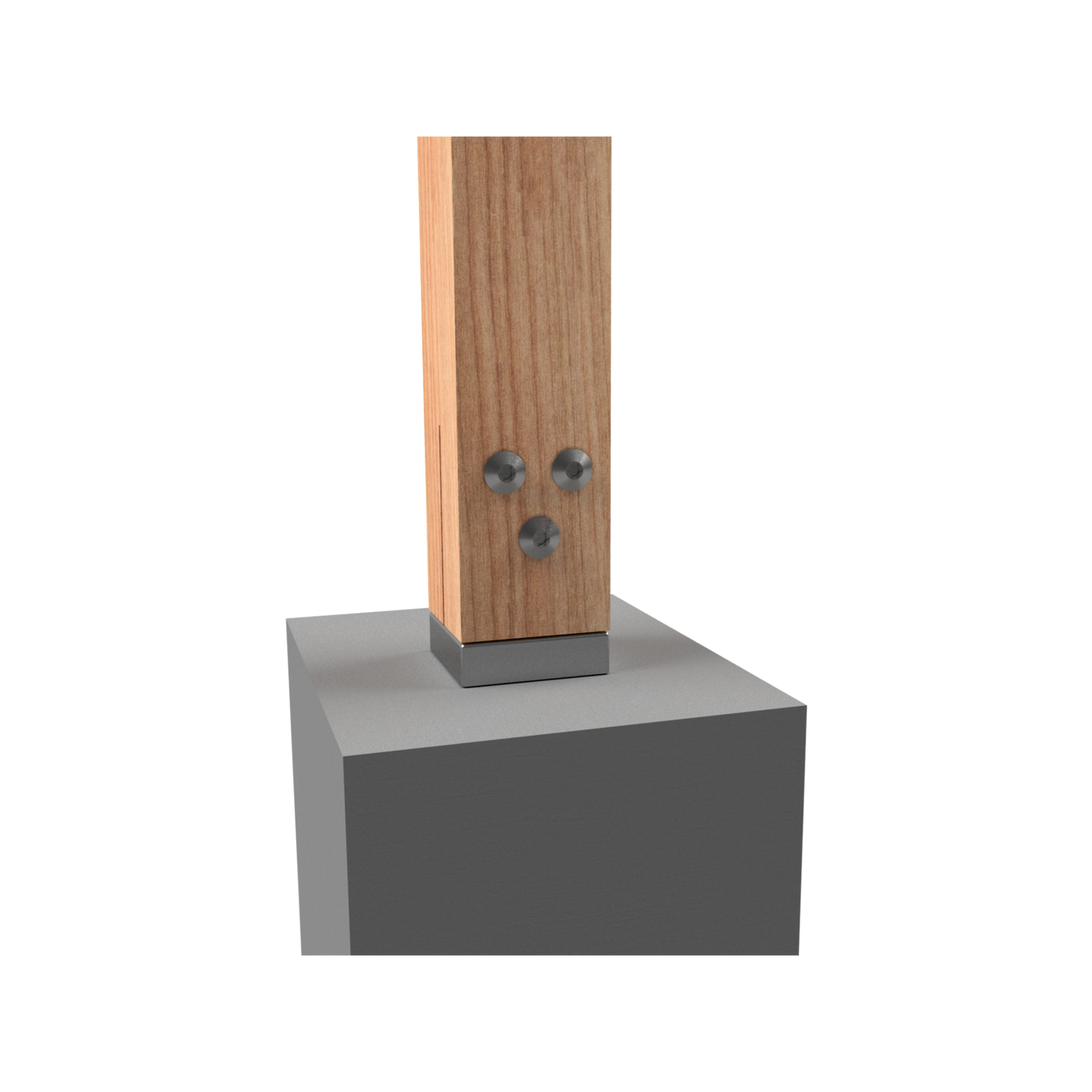 Vuepro Concealed Bolt Down Post Support - 90mm