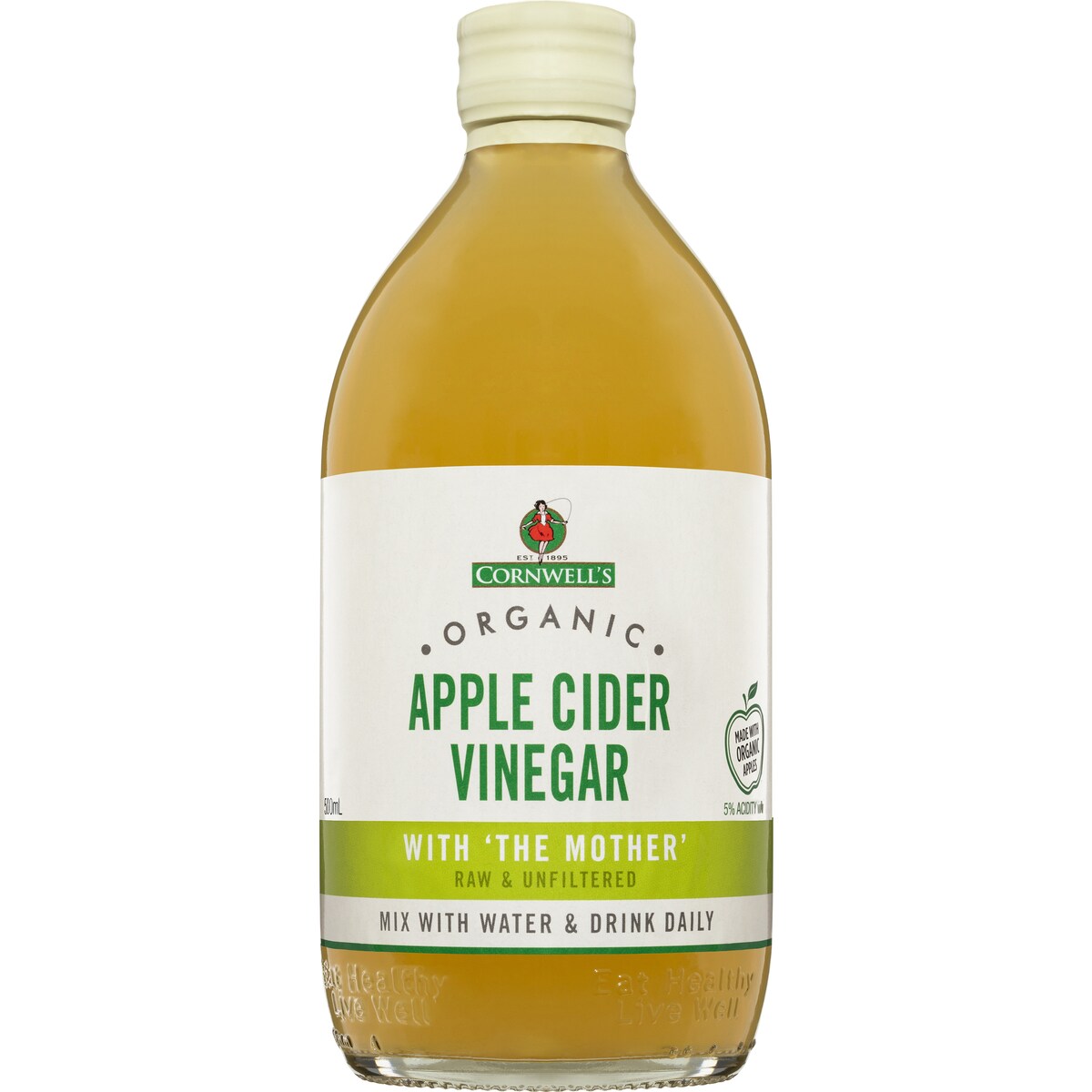 Cornwell's Organic Apple Cider Vinegar 500mL