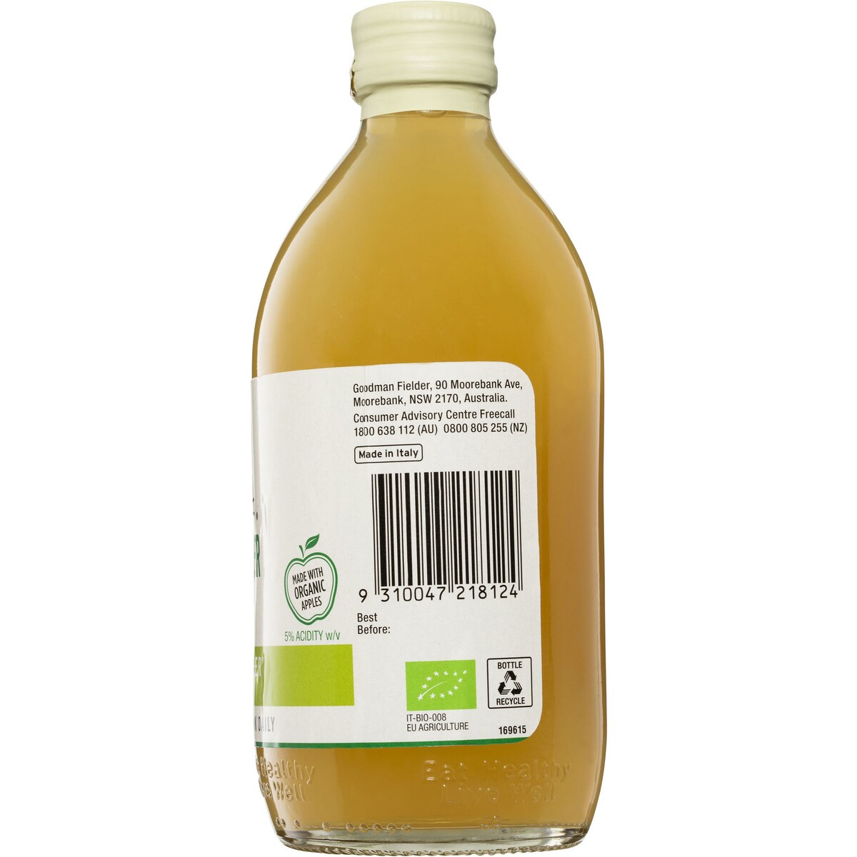 Cornwell's Organic Apple Cider Vinegar 500mL