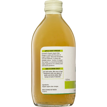 Cornwell's Organic Apple Cider Vinegar 500mL