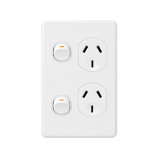 Deta X6 White Double Vertical Power Point