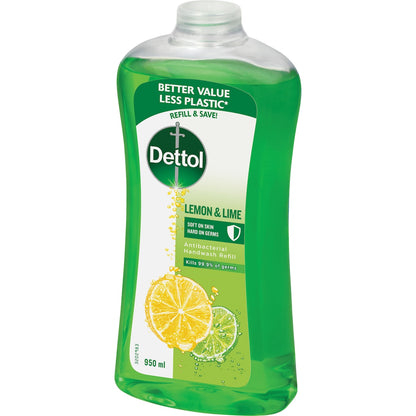 Dettol Antibacterial Liquid Hand Wash Hand Soap Refill Refresh 950ml