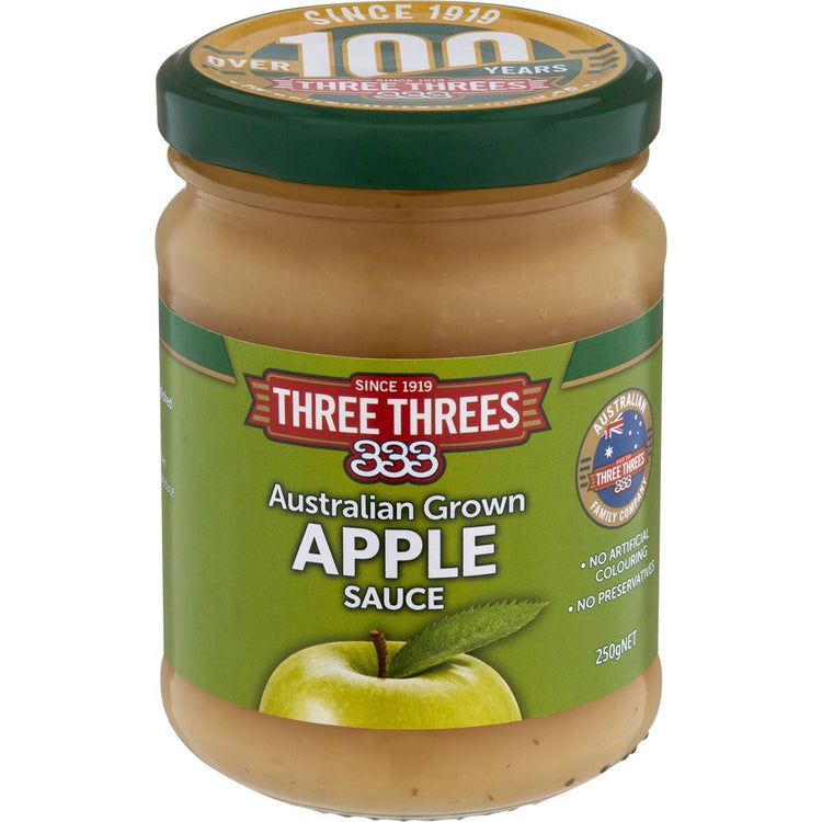Three Threes Australian Apple Sauce 250g
