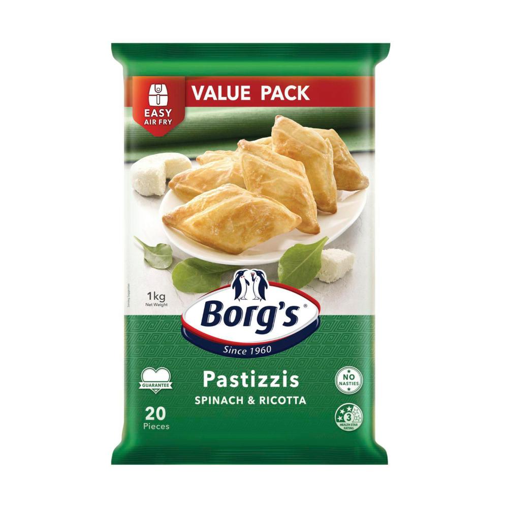 Borg's Spinach Pastizzi Value Pack - 1kg