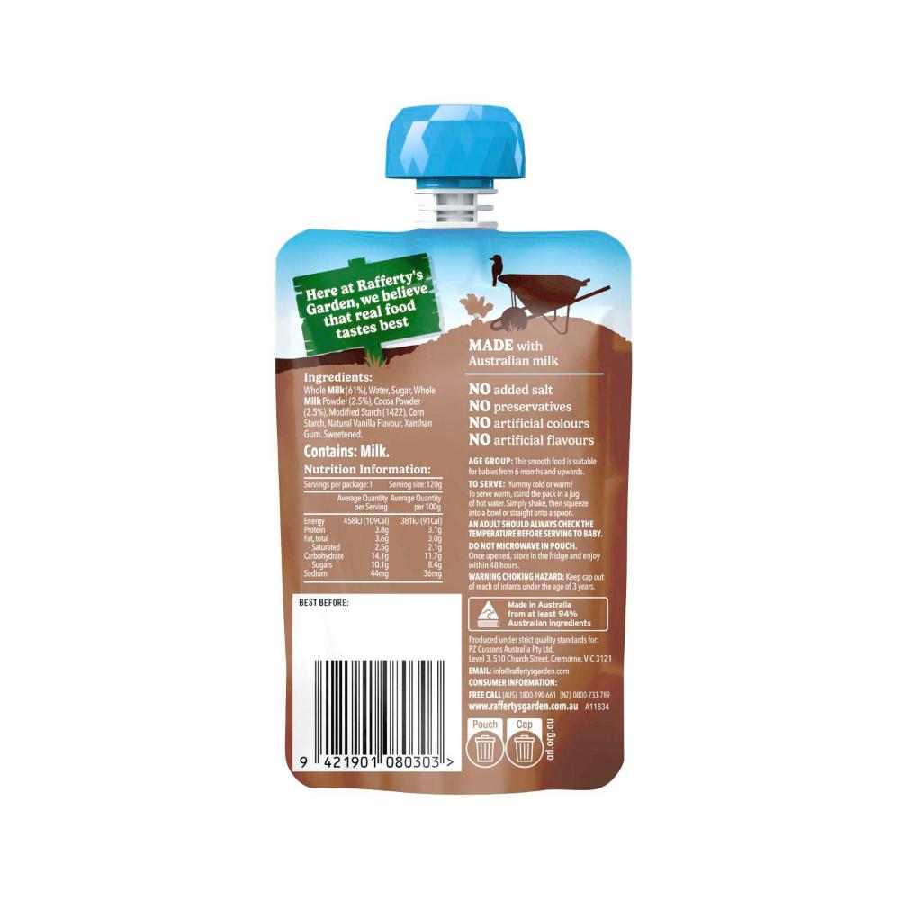 Rafferty's Garden Chocolate Custard 6 Months - 120g