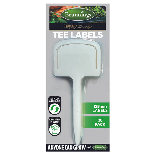 Brunnings Tee Plant Labels - 125mm - 20 Pack