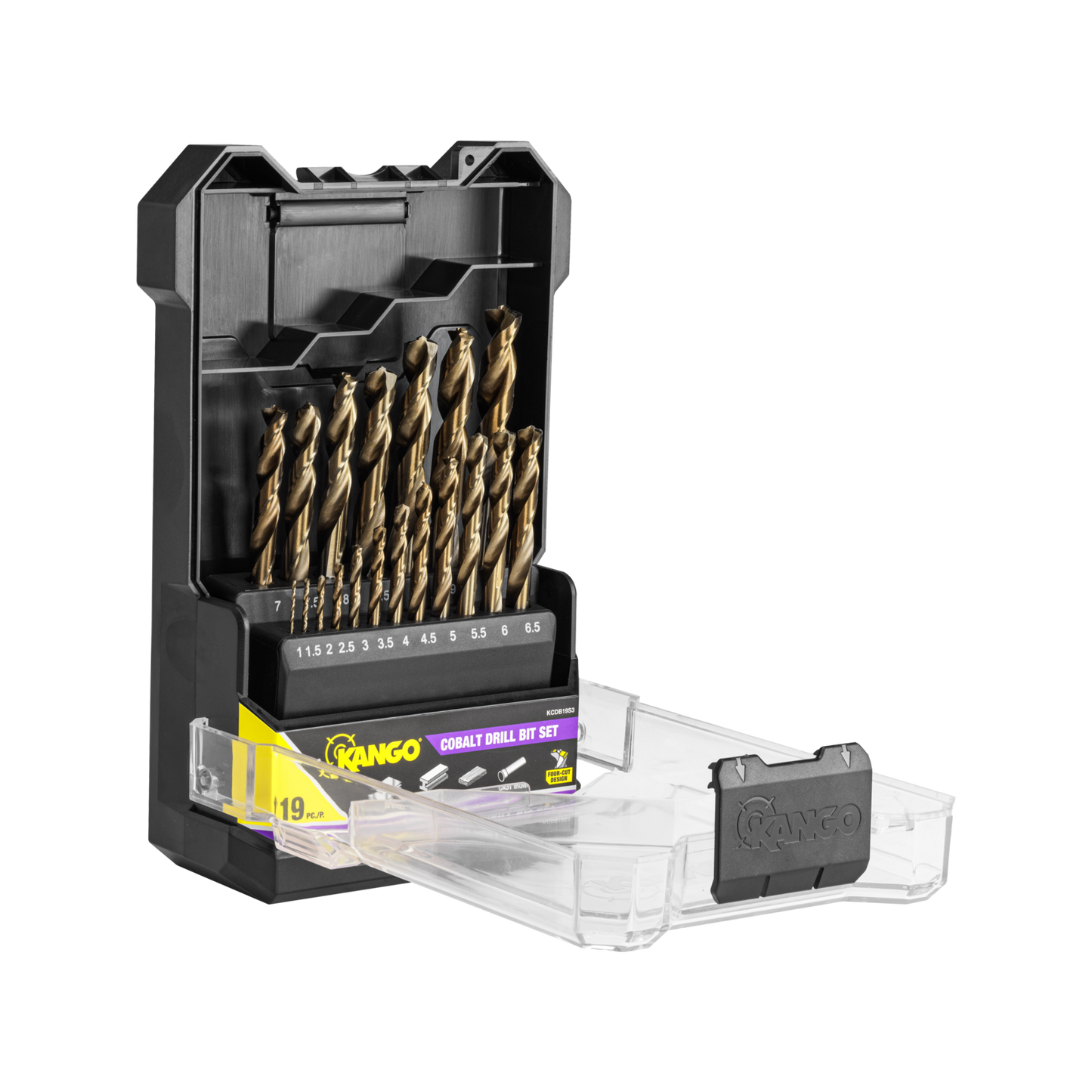 Kango Cobalt Drill Bit Set - 19 Piece - 1-10mm