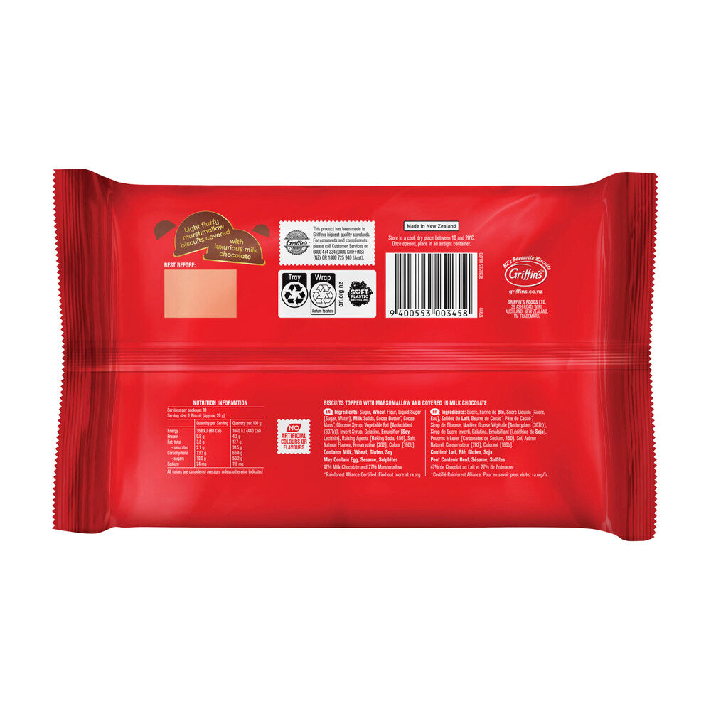 Griffins Chocolate Mallowpuffs Biscuits - 200g