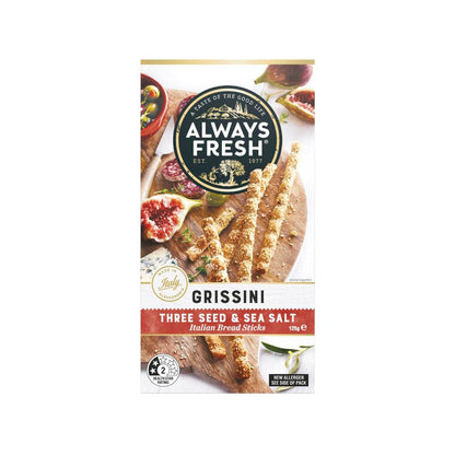 Always Fresh Grissini Breadsticks Three Seed - 125g