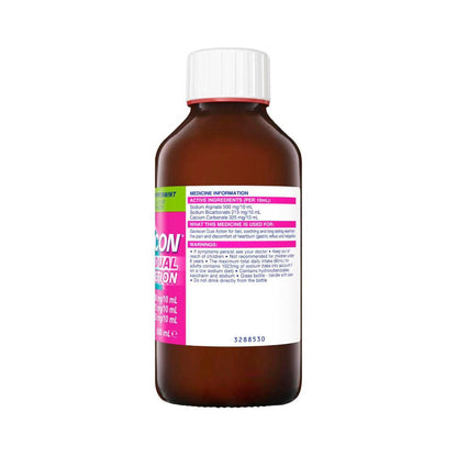 Gaviscon Dual Action Liquid Peppermint Heartburn and Indigestion Relief - 300mL