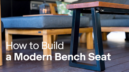 Rapidhome Black Rio Steel Bench Seat Leg - 30 x 45 x 6cm