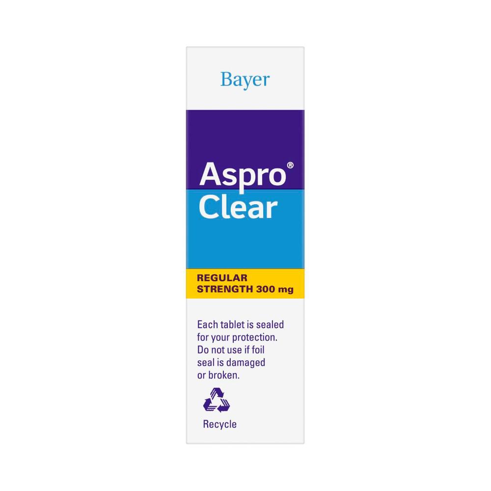 Aspro ear Pain Relief Aspirin 24 Soluble Effervescent Tablets - 1 Pack