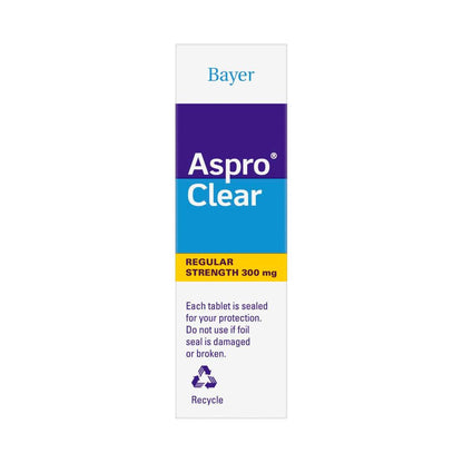 Aspro ear Pain Relief Aspirin 24 Soluble Effervescent Tablets - 1 Pack