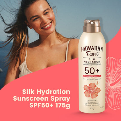 Hawaiian Tropic Tropic Silk Hydration Sunscreen Spray Spf 50 175g