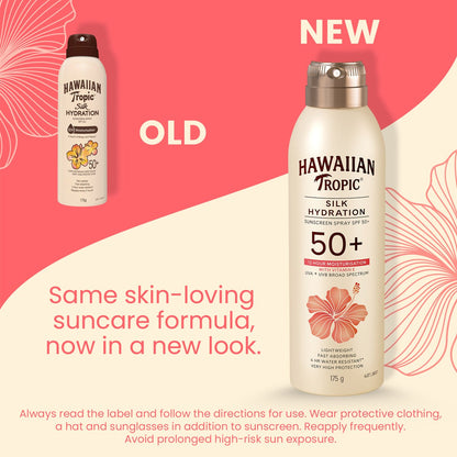 Hawaiian Tropic Tropic Silk Hydration Sunscreen Spray Spf 50 175g