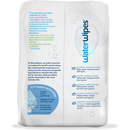 Waterwipes Baby & Newborn Sensitive Wipes 180 Pack