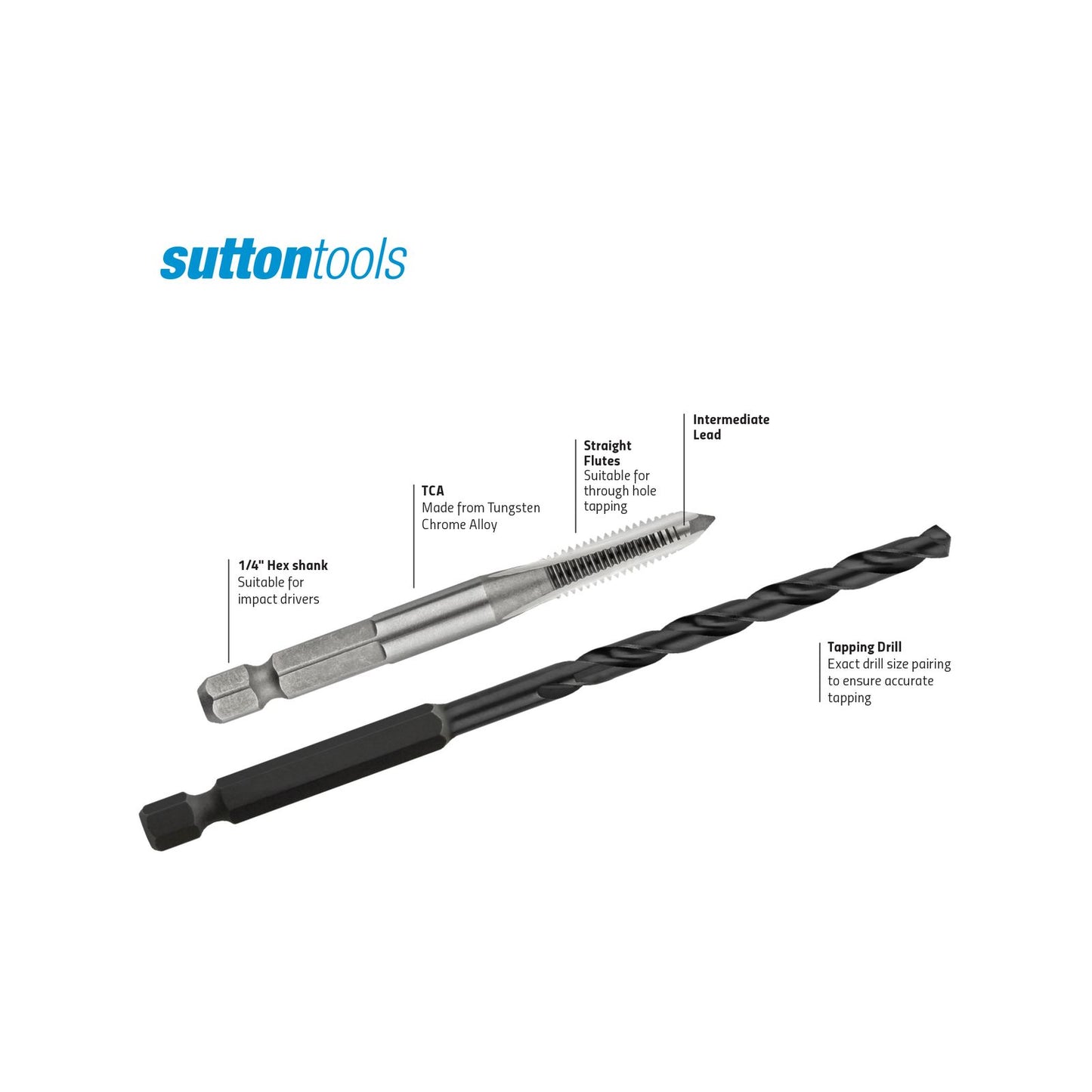 Sutton Tools Hex Impact Tap and Drill Set - 4.2mm M5