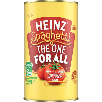 Heinz Canned Spaghetti Pasta The One For All Cheese 535g