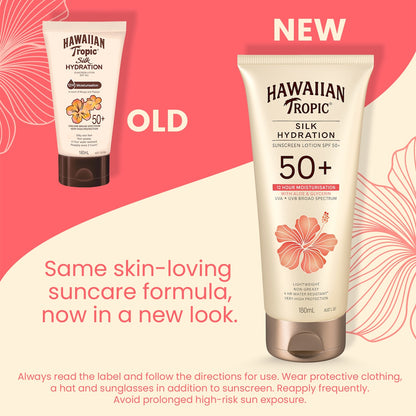 Hawaiian Tropic Spf 50+ Silk Hydration Sunscreen Lotion 180ml