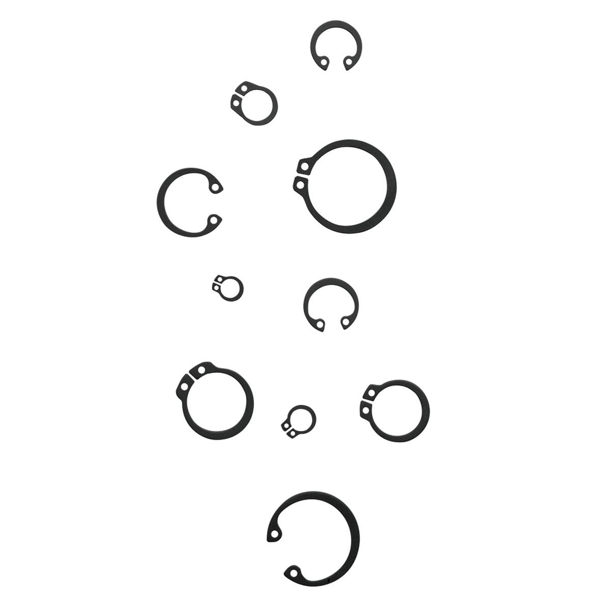 Pinnacle Circlips - 21 Pack - Metal - Assorted Sizes