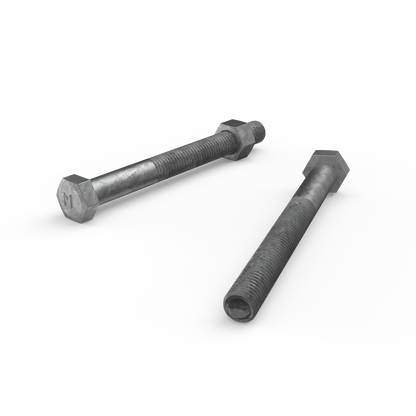 Zenith Hot Dip Galvanised Hex Head Bolts - M12 x 120mm - 12 Pack