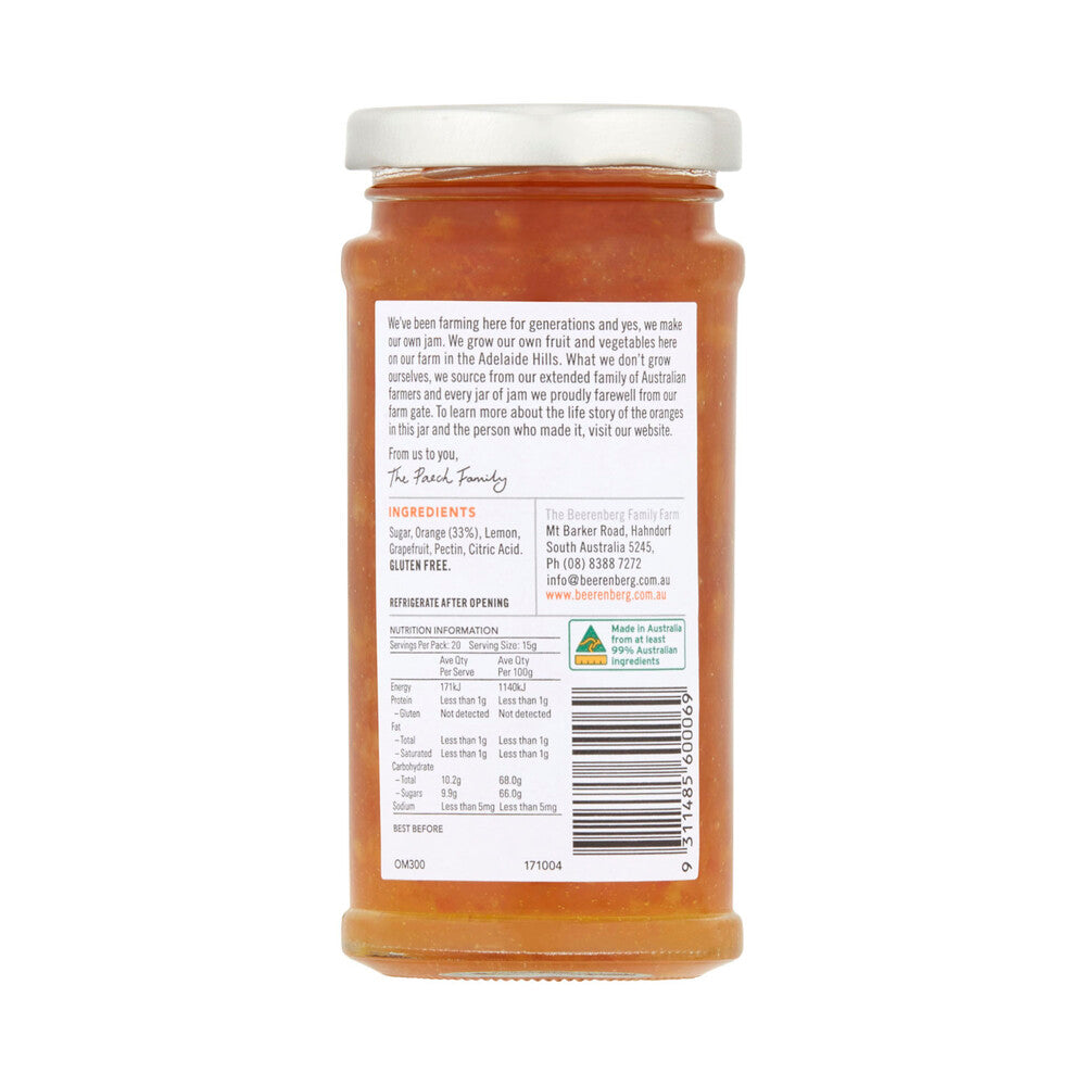 Beerenberg Australian Orange Marmalade - 300g