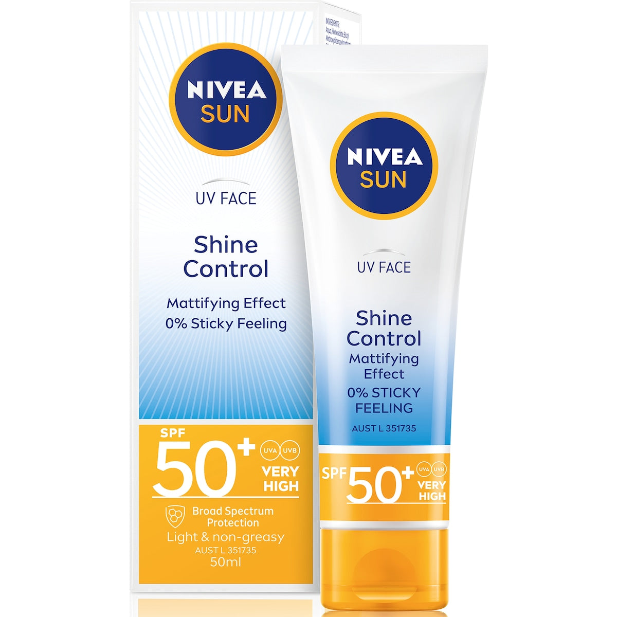Nivea Sun UV Face Shine Control SPF50+ 50mL
