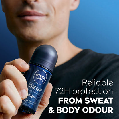 Nivea Men Deep Darkwood Roll On Deodorant 50ml