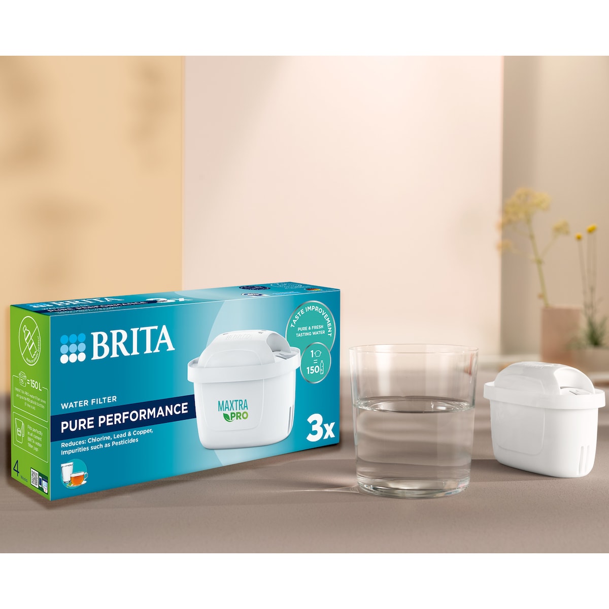 Brita Water Filter Cartridge Maxtra Pro Pure Performance 3 Pack