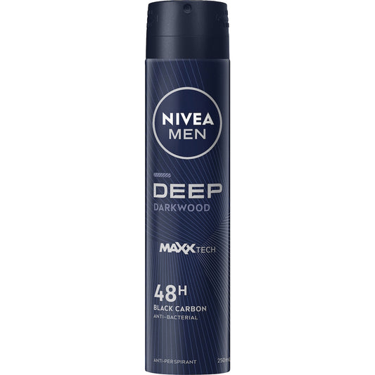 Nivea Men Deep Aerosol Antiperspirant Deodorant 250ml