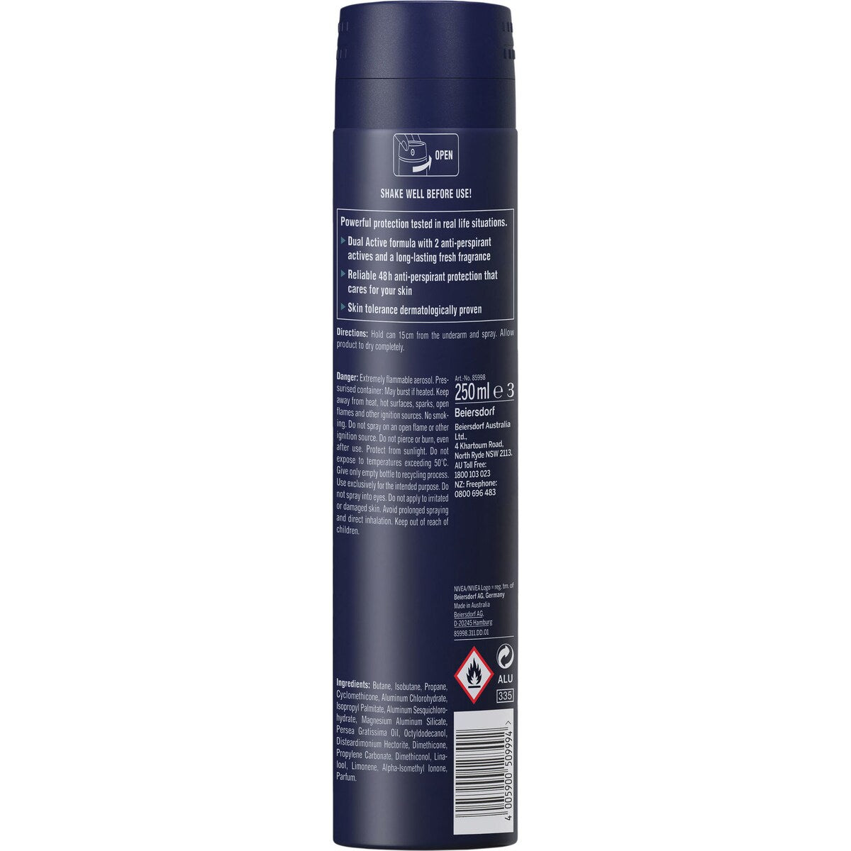 Nivea Men Everyday Active Fresh Antiperspirant Deodorant 250ml