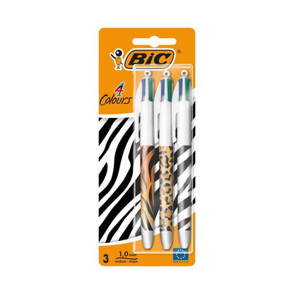 Bic 4 Colours Pens Limited Edition - 3 Pack