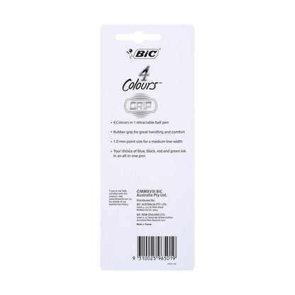 Bic 4 Colours Pens Grip - 2 Pack