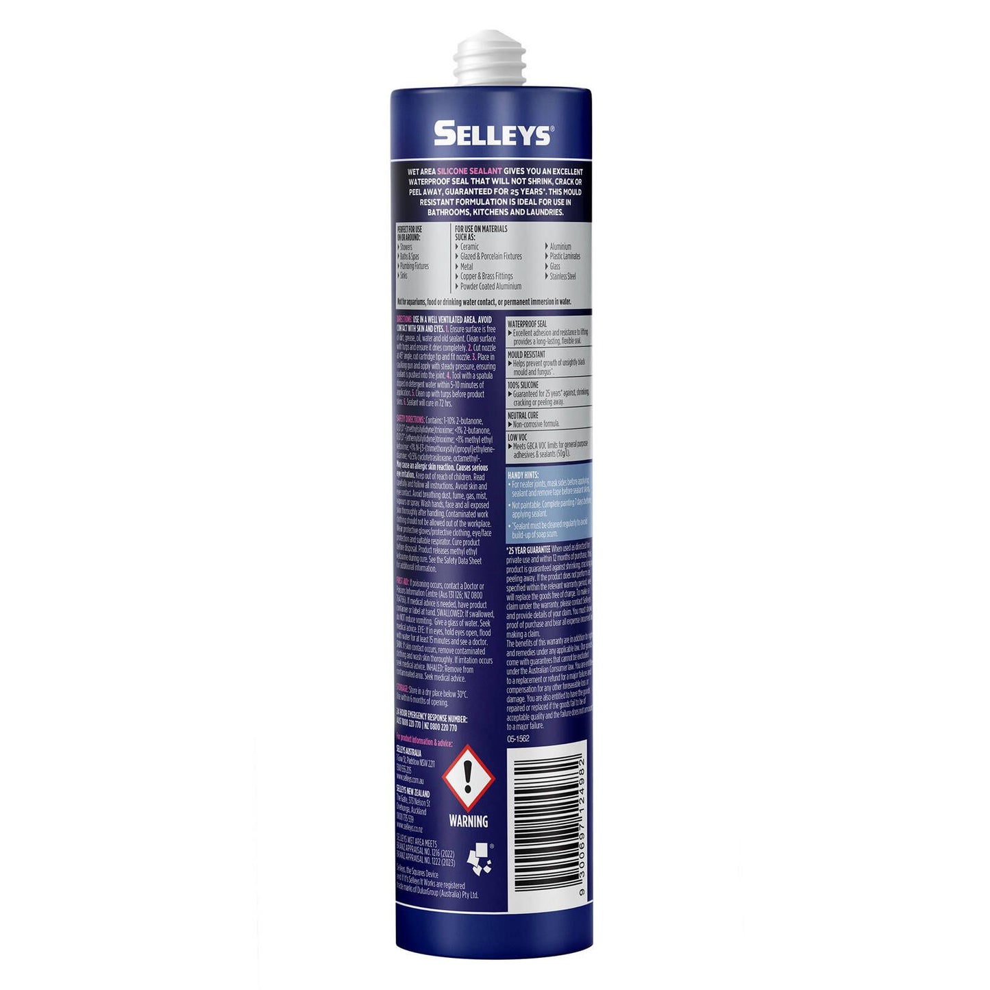 Selleys Waterproof Silicone Sealant - 300g - Light Grey