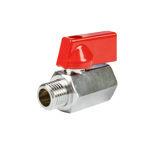 Jflex Mini Ball Valve - 1/4" BSP Male & Female
