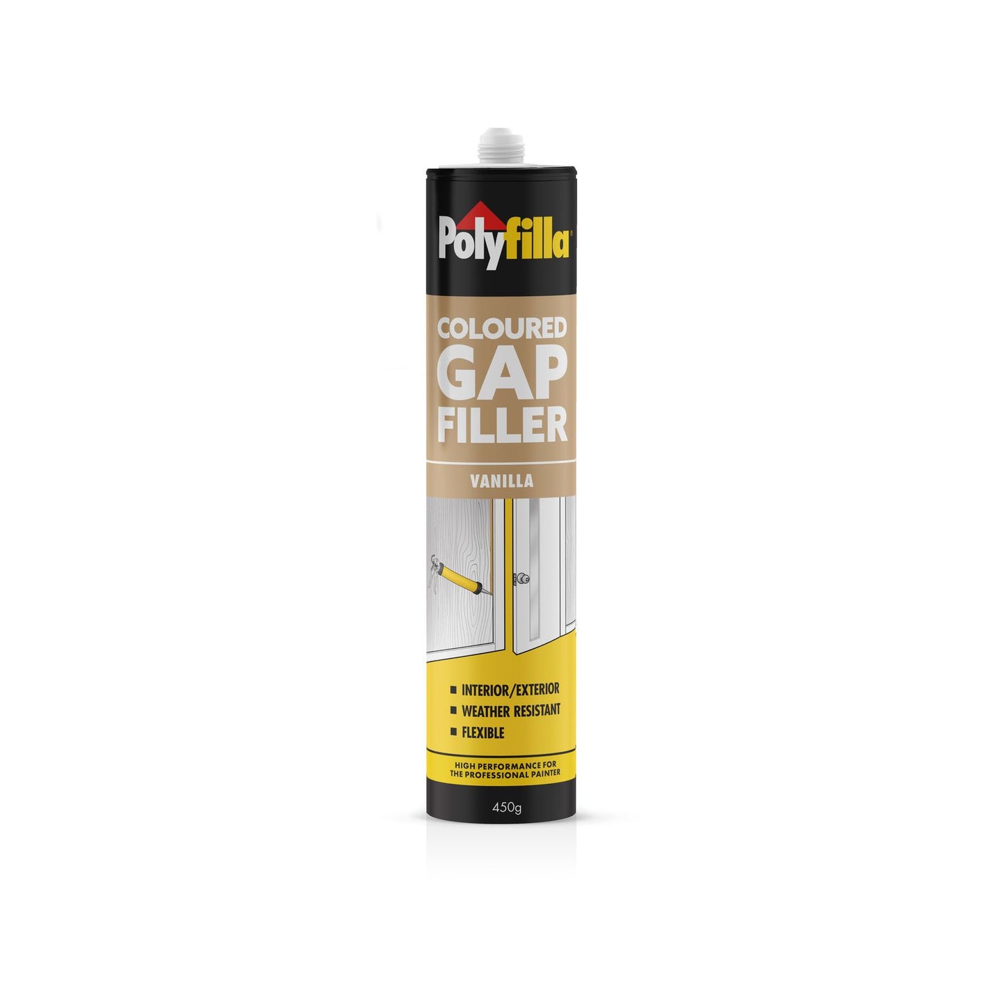 Poly Coloured Caulk Gap Filler - 450g - Vanilla