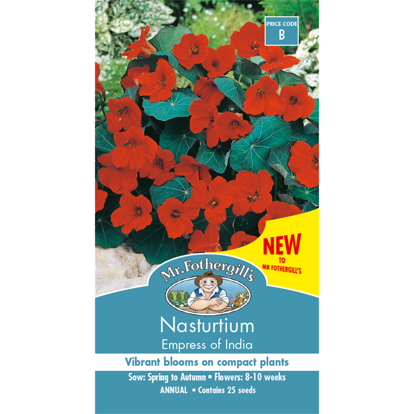 Mr Fothergill Nasturtium Empress Seeds