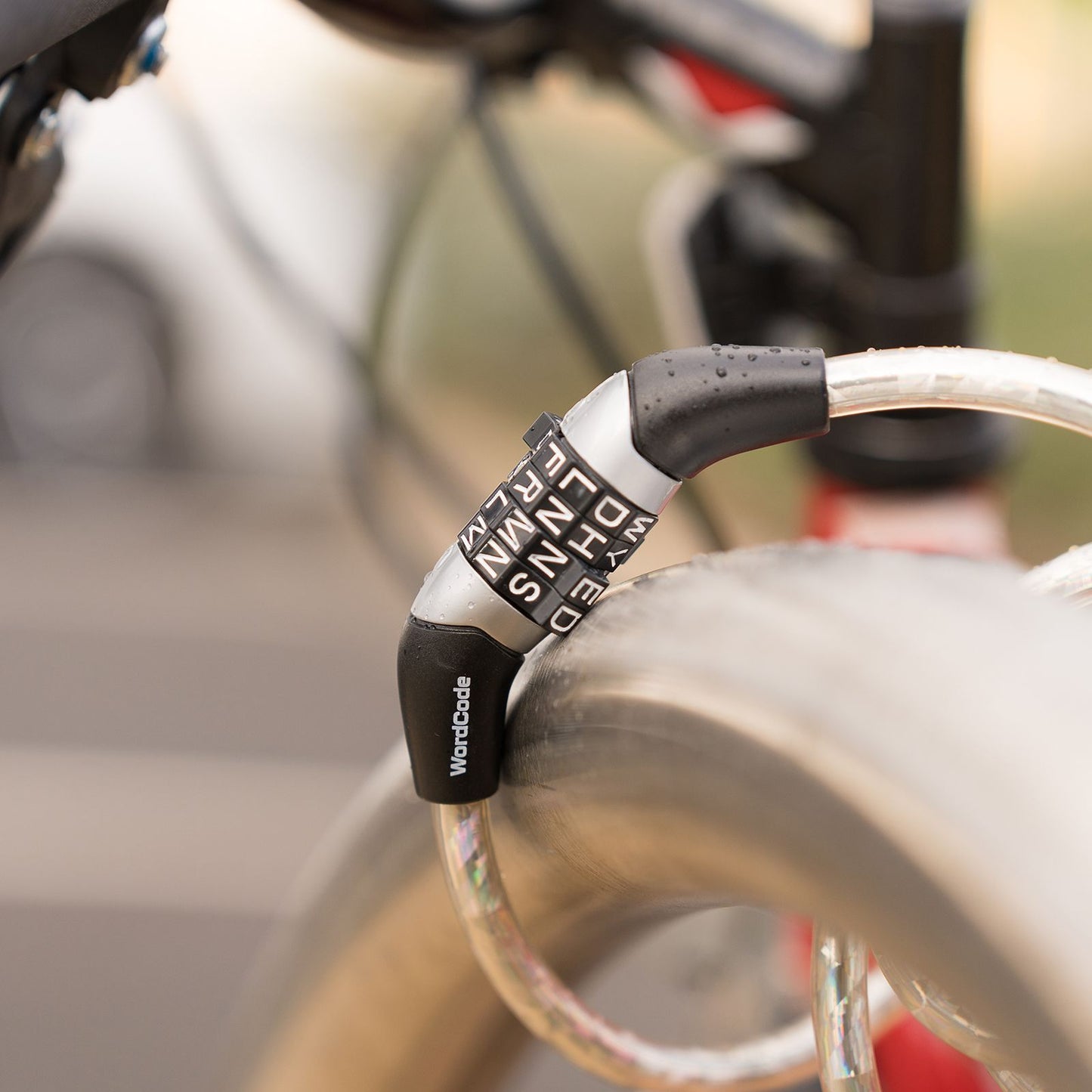 Wordcode Braided Cable Combination Bikelock - 8mm x 1.52m