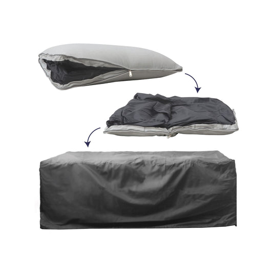 Cushion to Cover Outdoor Cushion - 61 x 35cm - Oatmeal
