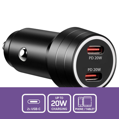 Antsig 40W 2 Port USB Car Charger