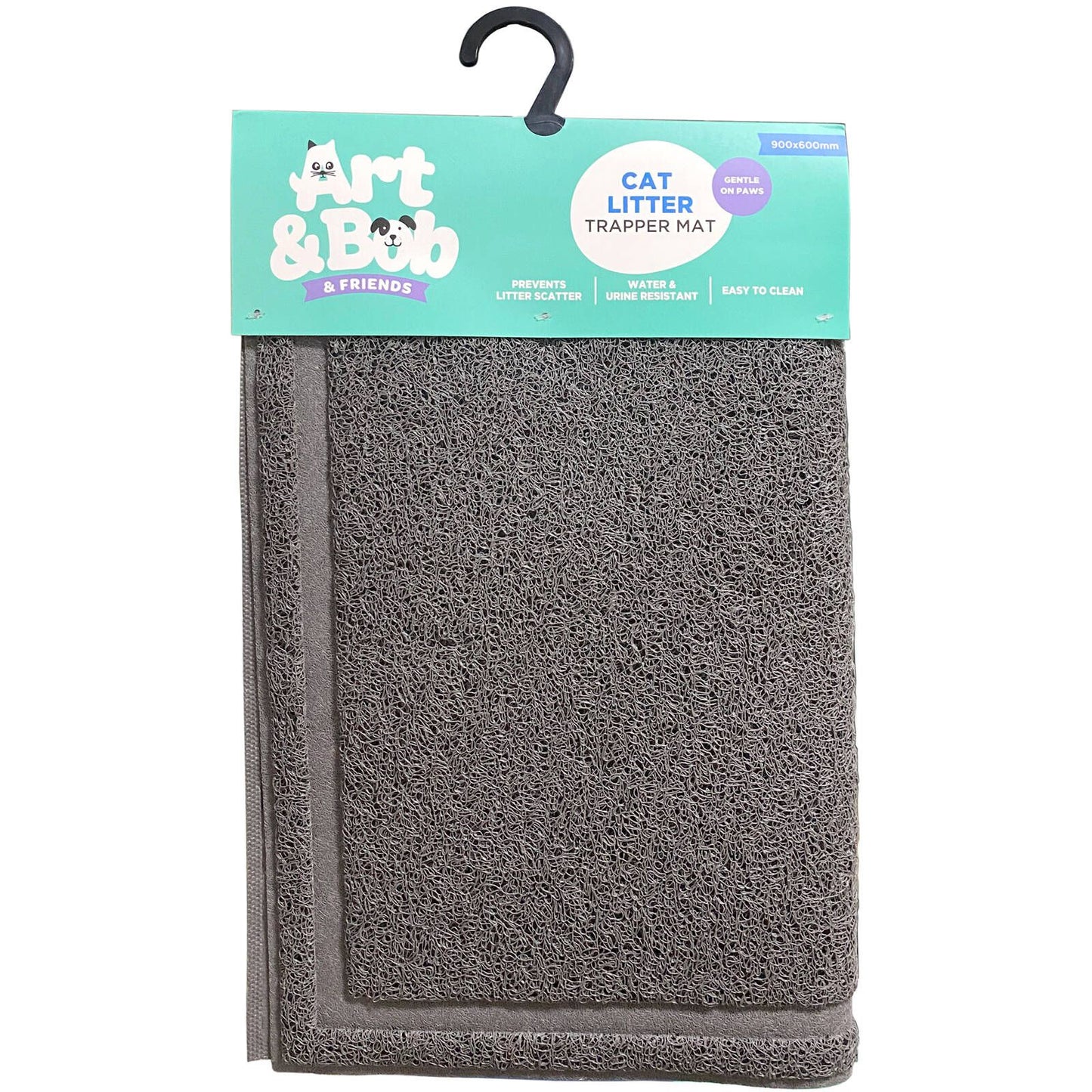 Art Bob Cat Litter Mat Trapper - 600 x 900mm - Grey
