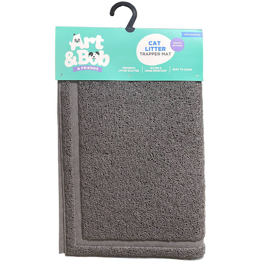 Art Bob Cat Litter Mat Trapper - 600 x 900mm - Grey