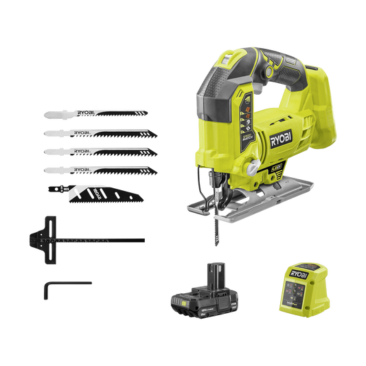 Ryobi ONE+ Jigsaw Kit - 2Ah - 108 x 226 x 388mm