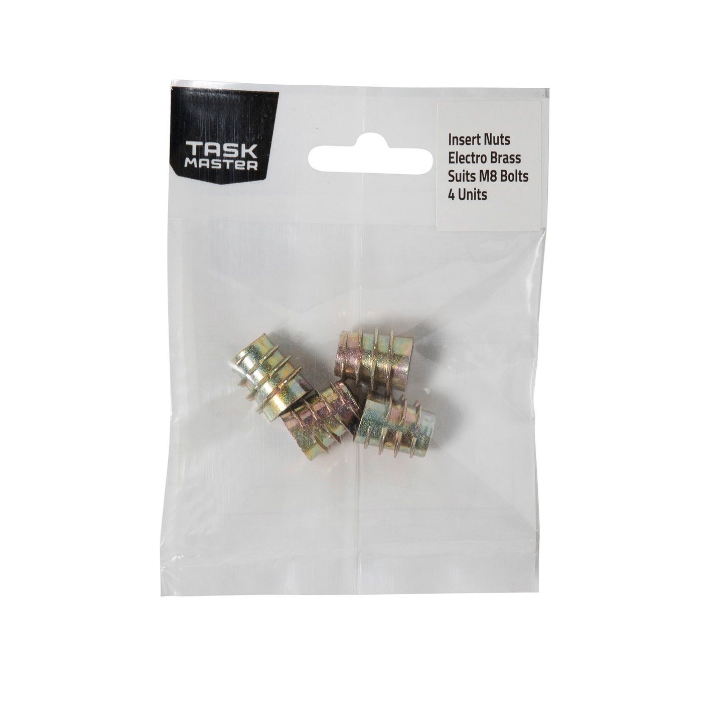 Taskmaster Curved Insert Nuts - M8 x 15mm - 10 Pack
