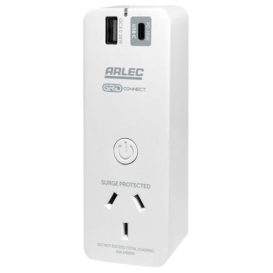 Arlec Grid Connect Smart Plug - 43 x 120mm - White