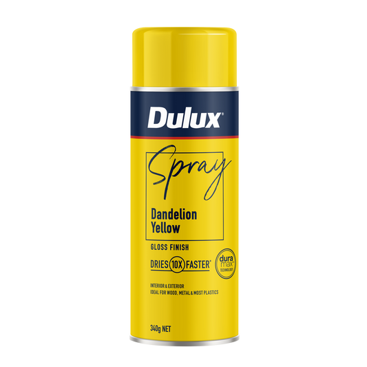 Dulux Gloss Finish Spray Paint - 340g - Dandelion Yellow