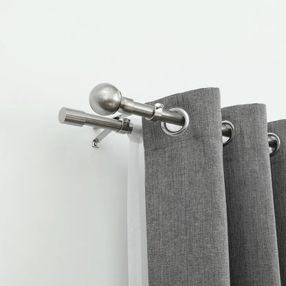 Windoware Double Curtain Rod Bracket - 25mm - Satin - 3 Pack